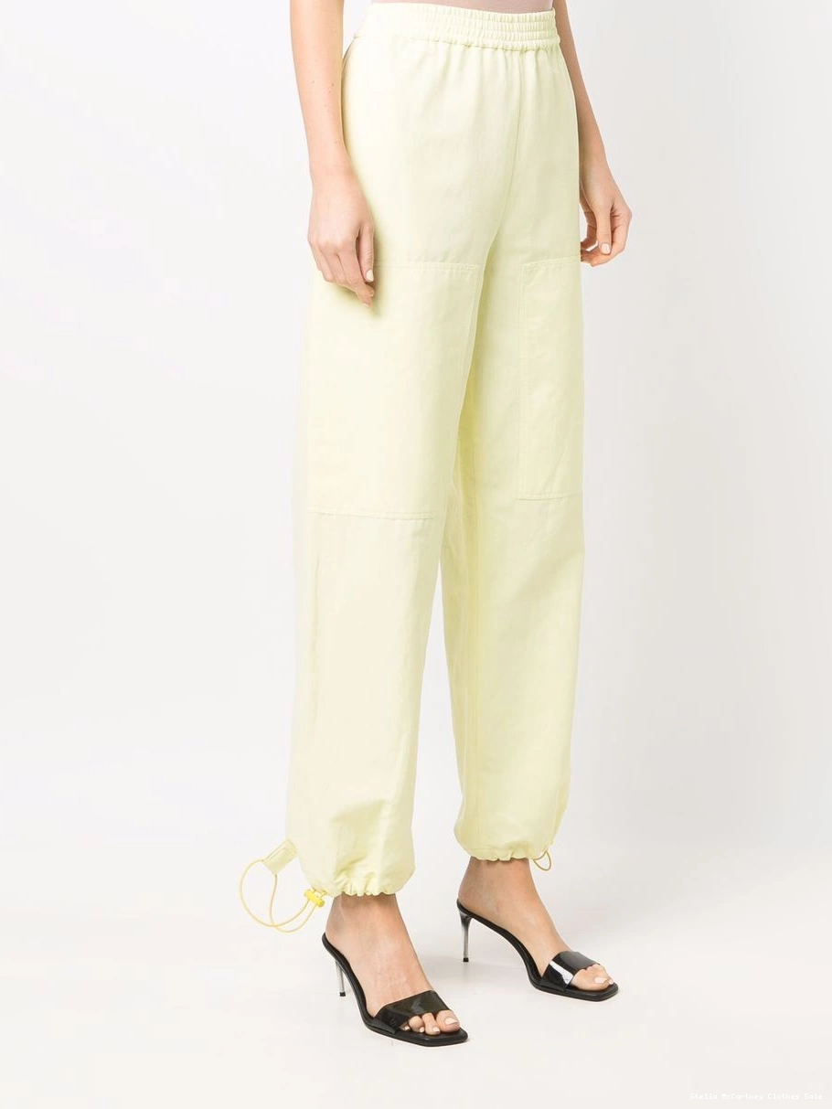 Cheap Women McCartney Stella drawstring cuff pants track 0822